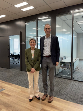 Left: Secretary General Harayama, Tokyo ESC Right: Mr. Weller, Senior Director of Public Policy at Google Headquarters