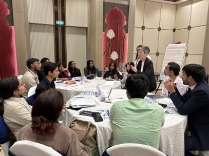 Group session facilitated by Secretary General Harayama