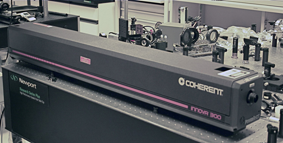 A photograph of Kr Ion Laser