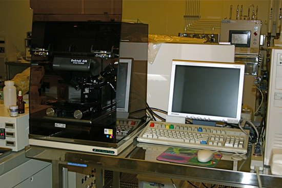 A photograph of Stylus profile measuring system