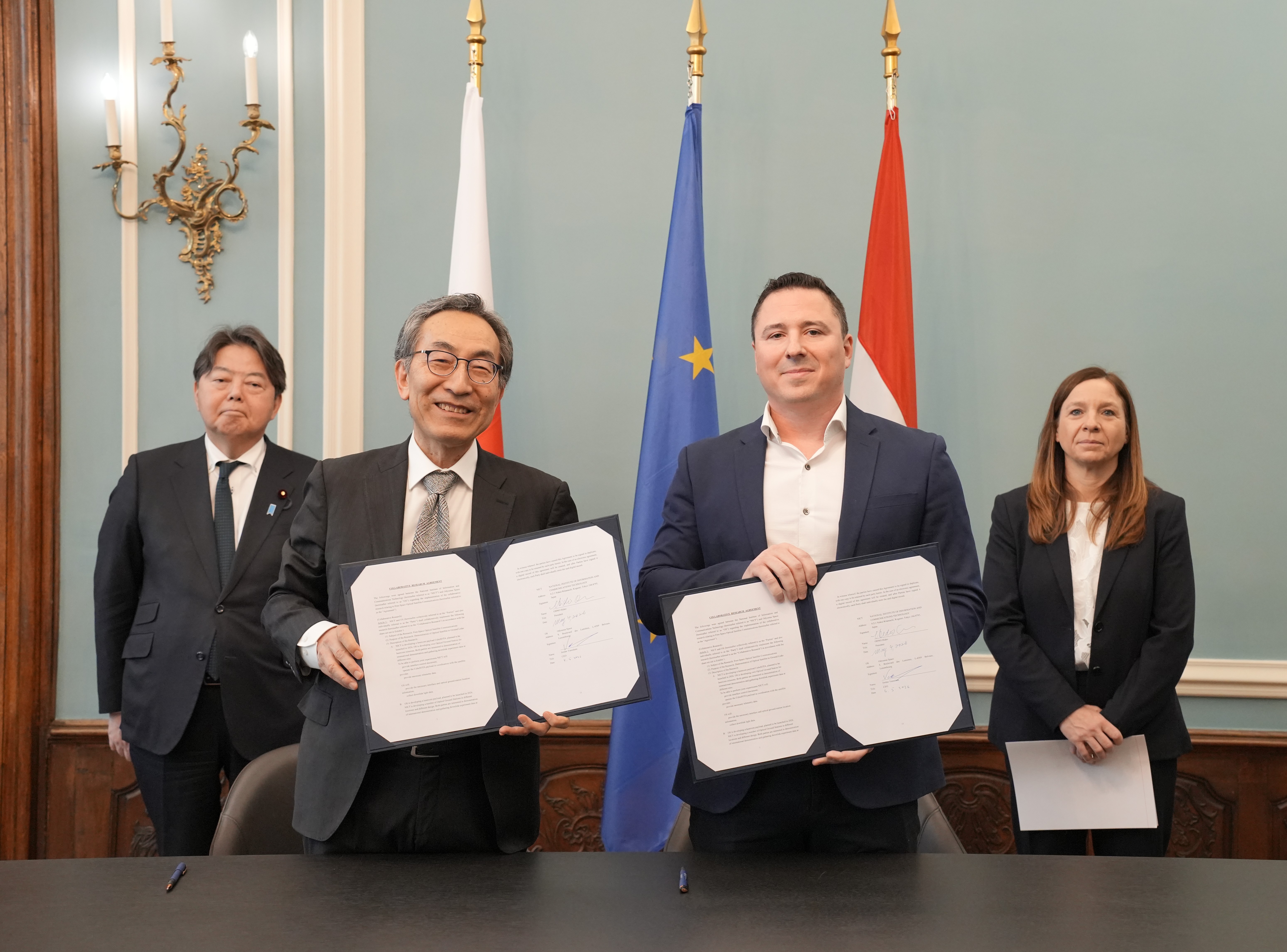 画像：The Collaborative Research Agreement with Odysseus Space
